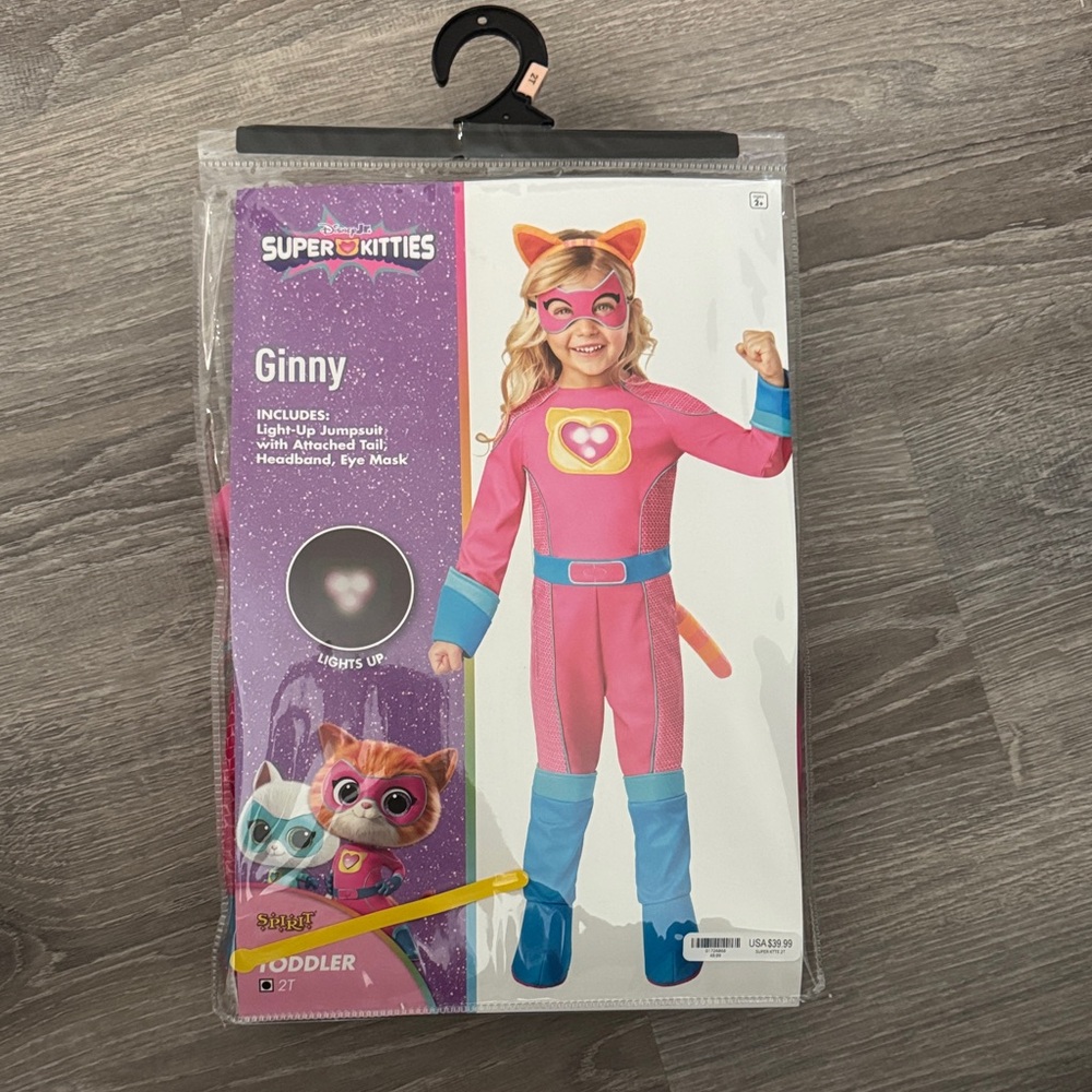 Ginny super kitty Kids Costume - Pink and Blue